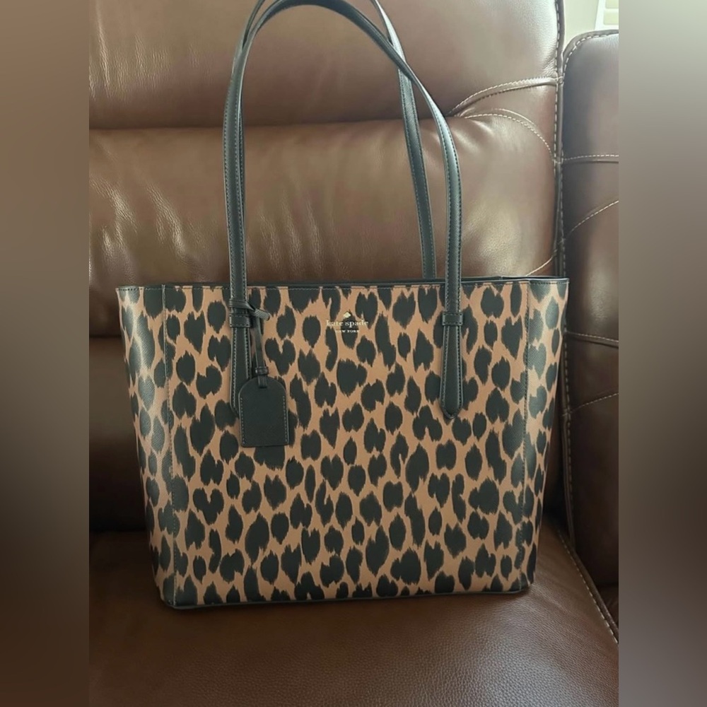🐆 ♠️ Leopard Print Kate Spade Tote Style Purse ♠️ 🐆